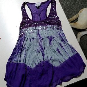 Women's sequin tank top